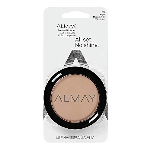 Almay Smart Shade Skin Tone Matching Pressed Powder, Light/Medium [200] 0.20 oz (Pack of 3)