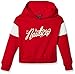 Nautica Girls' Logo Fleece Hoodie with Eyelash Lined Hood