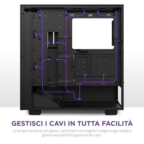 H5 Flow RGB Compact ATX Mid-Tower PC Gaming Case - CC-H51FB-R1 - Pannello frontale perforato ad alto flusso d'aria - Pannello laterale in vetro temperato - 2 ventole F140 RGB Core - Nero - Mouse gaming - Immagine 7