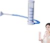 Lung Exerciser Device,Natural Lung Trainer,Adjustable Resistance Breathing Trainer for Adults and Child,Enhanced Lung Capacity (Blue)