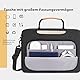 NIDOO Laptop Tasche für 13,6 MacBook Air M2 / MacBook Pro 13 M2 / 12,9 iPad Pro M2 M1 / Surface Laptop Go, Wasserdicht Schulter Umhängetasche für 13 Galaxy Book Pro /13,4 XPS 13/12,6 MatePad Pro