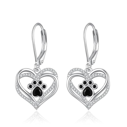 Boucles d'oreilles chien et chat en argent 925 pour les amoureux des animaux