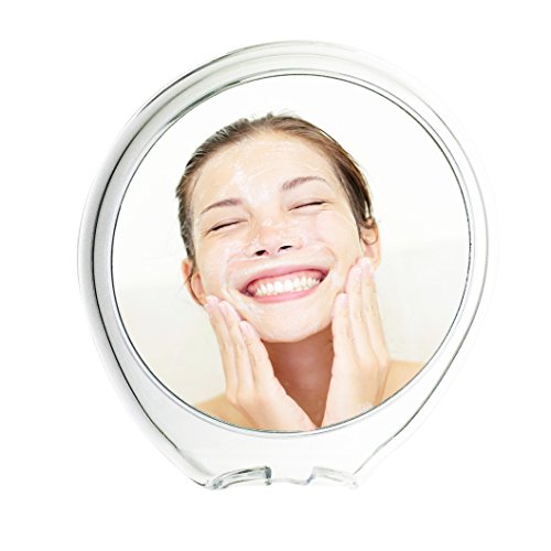 image for JiBen Fogless Shower Mirror with Power Locking Suction Cup, Built-in R