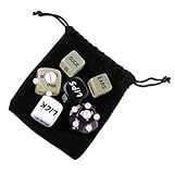 Este juego de dados para amantes es un juego que no tiene perdedor y cabe en tu bolsillo. Puede usarlo en cualquier lugar con quien desee.