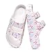 SoleEase Women's Pillow Sandals Tie-dye EVA Platform Slides with Adjustable Double Buckle and Arch Support for All-Day Comfort (39, Pink)