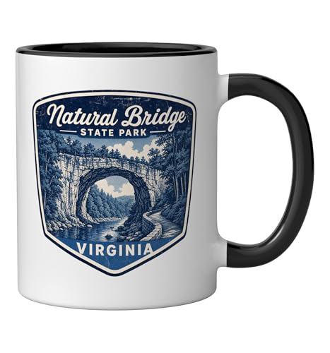 Taza de Cerámica Hiking Nature Negro/Blanco 11 oz miniatura 2