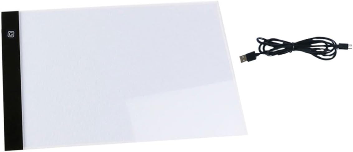 DEARMAMY Portable LED Tracing Light Box USB Powered Drawing Board Copy Pad for Artists Sketching Painting with Brightness and High Transmittance