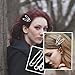 Bewudy 15 Pcs Hair Clips, Safety Pin Shape Hair Clips for Women, Goth Hair Accessories, Hair Pins for Girls Women(Sliver)