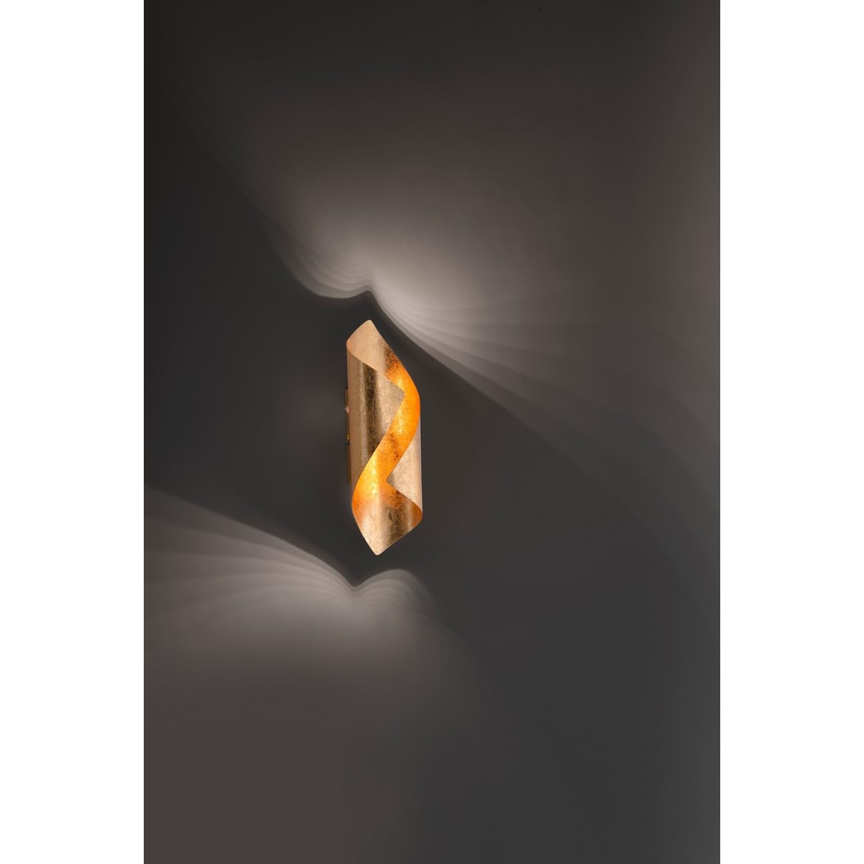 Paul Neuhaus Nevis 9030-12 LED-Wandleuchte 6W Warm Bianco fogliogold (glänzend)