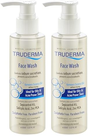 Regaliz Truderma Face Wash with 1% Salicylic Acid – Pack of 2, Cleansing Formula for Smooth, Radiant Skin