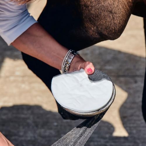 Robinson Animalintex Poultice Pads β Veterinary Wound Dressing for Horses, Hot or Cold Injury Treatment, Pre-Cut Hoof Shape & Rectangular Options | Hoof Shaped (3pk) - 3