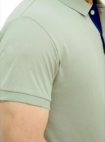 Image of 3BROS Men's Cotton Blend Half Sleeve Regular fit Comfortable Polo Neck T-Shirt (Pack of 1)