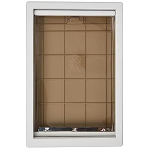 Ideal Pet Products Designer Series Plastic Pet Door with Telescoping Frame Extra Large 105 x 15 Flap Size
