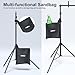 LINCO Lincostore Backdrop Stand for Parties Kit 10x7 ft Adjustable Back Drop Photography Studio Photo Background Support System with Clamps, Sand Bag, Carrying Bag 4172 4174 (10x7 ft)