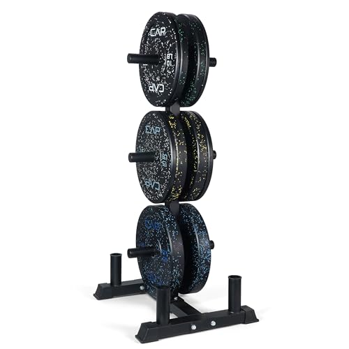 Olympic Bumper Plate Weight Set with Storage Options