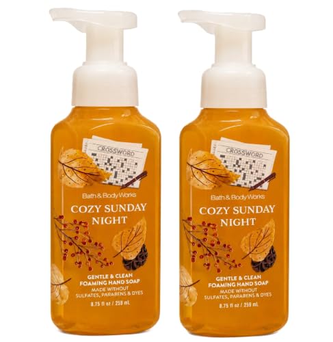Bath & Body Works Gentle & Clean Foaming Hand Soap - FALL SCENTS - Pack of 2 - (Cozy Sunday Night) image 2