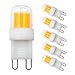 Produktbild 3W G9 LED Lampe Ersetzt 30W Halogenlampen Warmweiß 3000K G9 LED Leuchtmittel Birne 220-240V Nicht Dimmbar, 5er Pack [MEHRWEG]