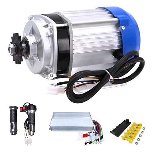 ZHOZHUT 550W-1000W Motor Triciclo Eléctrico 48V 60V Kit De Motor para Triciclo Eléctrico con Controlador Y Empuñadura, Motor Eléctrico Sin Escobillas para E-Bike Go-Kart ATV Scooter,700w,48V
