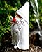 Karoter Middle Finger Figurine Decorations, Naughty Smoking Wizard Gnome, 5.9 Inch, Garden Statue Outdoor, Funny Figurine for Lawn Yard Balcony Porch Patio Home Ornaments Outdoor