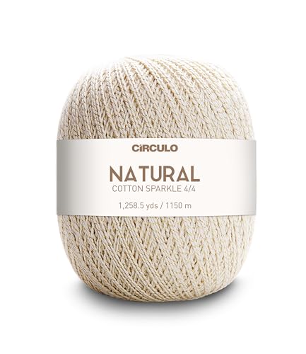 Barbante Barroco Natural Brilho nº4 - Ouro 700g (1150m)