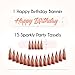EPIQUEONE Happy Birthday Banner & Party Decorations Kit - 36-Piece, Rose Gold - Birthday Party Decor with Rose Gold Balloon Set & Tissue Pom Poms for Bridal Shower & Baby Shower