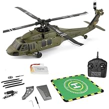 WL K170 Black Hawk RC Helicopter for Adults, UH-60L 170 Size 2.4G 4CH Remote Control Helicopter Model, Indoor Aircraft Flying Toy for Beginner Adults RTF Version