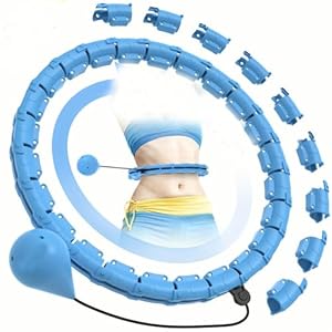 ZBDZSW Afneembare 24 Secties Fitness Hoop met Stevige Bal Outdoor Pilates Oefenring Trainingsapparatuur Dunne Taille Gewichtsverlies