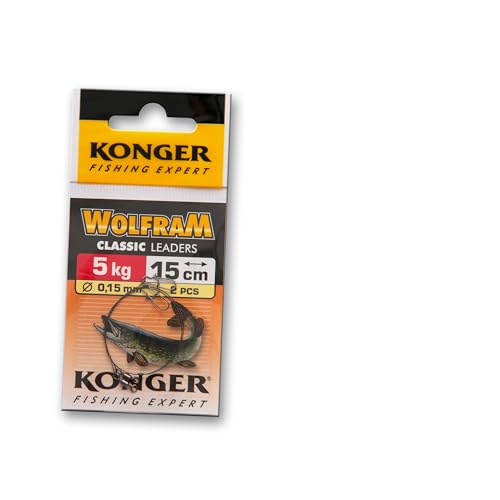 Wire Traces Leader 5kg Wolfram Tungsten Perch Pike Chub Sea Soft Lure Predator Fishing Tackle Konger (01. 1x2pcs 5kg 15cm Wire Traces Wolfram Konger)