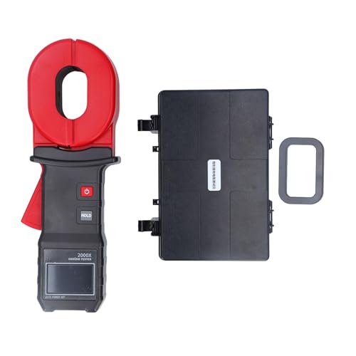 Klemmen-Erdungswiderstandstester, LCD-Display, Doppelter Isolationsspeicher, 500 Gruppen, 0,01–500 Ω für Verschiedene Anwendungen