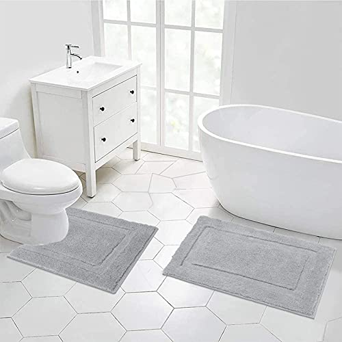 SHACOS Soft Microfiber Bathroom Rugs Set 2 Pieces with Toilet Rug by SHACOS - Used condition - Image 4