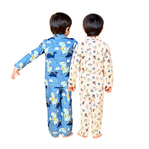 Image of Jam & Sugar Boys Cotton Printed Night Suit Set