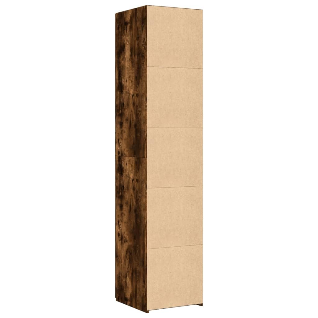 vidaXL Highboard, Sideboard mit Stauraum, Hochschrank Lagerschrank für Wohnzimmer, Beistellschrank Mehrzweckschrank, Räuchereiche Holzwerkstoff