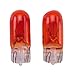 AUTOSTYLE T-10 12V/5W Ampoules 12V Orange (Coated), set de 2 pièces