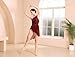 ODASDO Women Lyrical Dance Costume Mesh Tulle Leotard Dress Modern Contemporary Dancewear Shiny Sequin Unitard Acrobat Circus Outfit Performing Rhythm Ballroom Latin Dancing Dresses Burgundy M