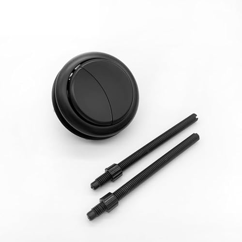 Dual-Flush 58mm Toilet Push Button, Round Design,Matt Black Universal Fit