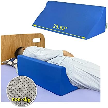 Mistuki Wedge Pillow for Sleeping Side Sleeper Body Positioners Bed Foam Wedges After Surgery Leg Elevation Incline Bolster 30 Degree Medical Triangle Positioning Pillow for Elderly Pregnancy