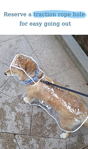 Harikaji Pet Raincoat,Small Dog Waterproof Puppy Raincoat Coat Transparent Pet Dog Rainwear Clothes For Small Dogs/Cats (Xs, Blue) #TOP7