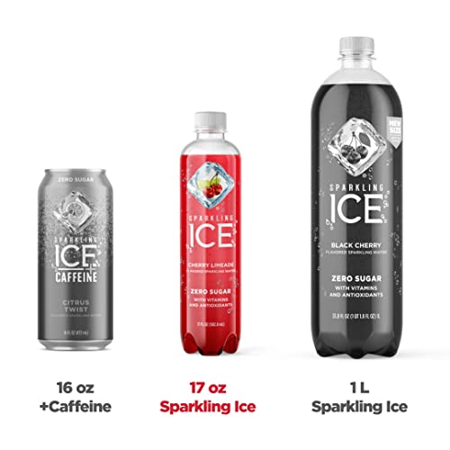 Sparkling Ice, Cherry Limeade Sparkling Water, Zero Sugar Flavored Water, With Vitamins And Antioxidants, Low Calorie Beverage, 17 Fl Oz Bottles (Pack Of 12) #TOP3