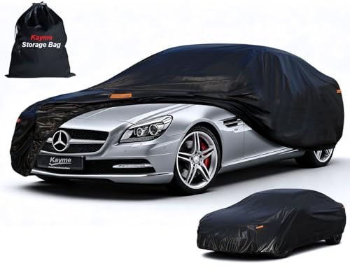Image of Kayme 7 Layers Car Cover Custom Fit for Mercedes Benz SLK Class 200 230 250 280 320 350 (1996-2025) Waterproof All Weather for Automobiles, Outdoor Full Cover Rain Sun UV Protection.