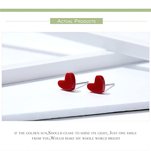 Boucles d'oreilles pierre rouge turquoise argent sterling 925