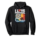 I Love Portugal Maritime Art Carrelage Sweat à Capuche