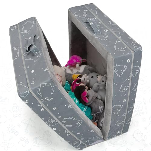 image for Umoving Portable Toddler Travel Bed – Foldable Soft Foam Floor Crib 