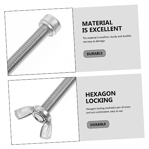 Mobestech 10 Pares De Porca De Fixação Mecânica Parafuso À Mão Kit De Mola Borboleta Kit De Molas De