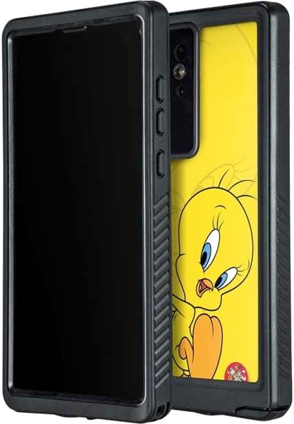 Skinit Waterproof Phone Case Compatible with Galaxy S24 Ultra - Officially Licensed Looney Tunes Tweety Bird Double Design