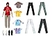 12 Pieces Ken Doll Clothes and Accories for 11.5 Inch Boy Doll Outfit Including 5 Tops, 5 Pants,2 Pairs of Shoes