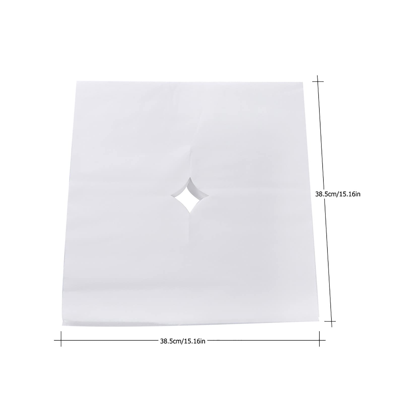 Anself Disposable Face Covers Bed Table Face Hole Cover for Beauty Spa Massage (Pack of 100)