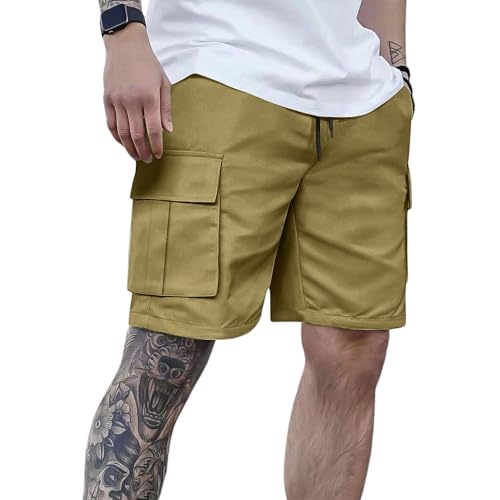 Bermudas de Trabajo Hombre, Corto Pantalón Pirata Hombre, Mens Cargo Mujer Vaqueros Verano Senderismo Pirata Camuflaje Bermudas Tallas Grandes Deporte Pantalones Trabajo, M