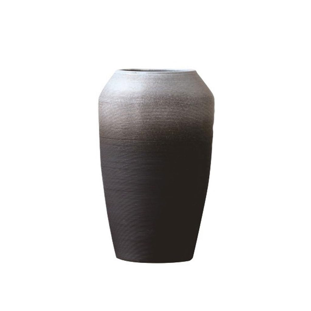 Vase en céramique de grand diamètre TUSUOD au design moderne et épuré pour décoration haut de gamme