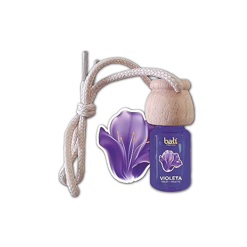 Bali fragancias Ambientador de coche VIOLETA 6 ml 0% alcohol,...