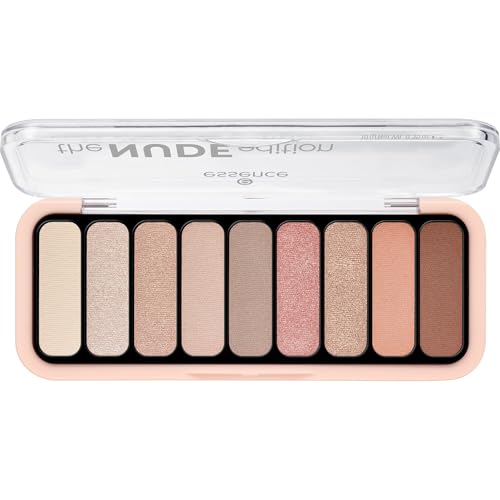 essence the NUDE edition palette ombretti occhi, lunga durata, naturale, brillante, colore intenso (10g)